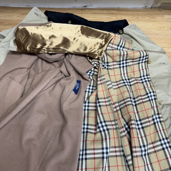 Burberrys Waterloo Trench Coat Vintage 80's Wool Lining Women UK Size 10 Long - Picture 10 of 13